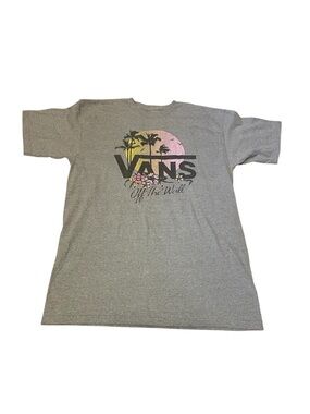 Vans Graphic Tee in Heather Gray with Sunset Print Size Medium Women’s GUC